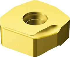 Sandvik Coromant - N3651505 KW8 Grade 1020 Carbide Milling Insert - TiAlN Finish, 5.66mm Thick, 15mm Inscribed Circle - Industrial Tool & Supply