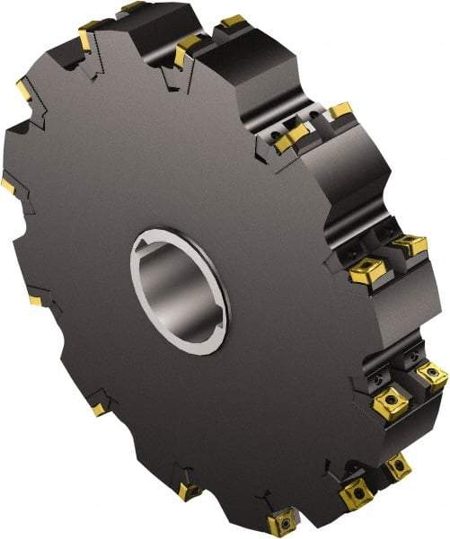 Sandvik Coromant - Arbor Connection, 1.0709" Cutting Width, 3.5236" Depth of Cut, 250mm Cutter Diam, 1.9685" Hole Diam, Indexable Slotting Cutter - 1.9685" Shank Diam, N331.1A-11 Insert, Neutral Cutting Direction - Industrial Tool & Supply