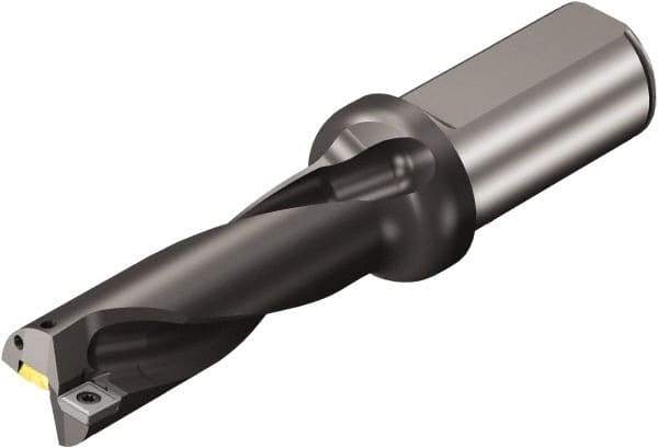 Sandvik Coromant - 63mm Max Drill Depth, 3xD, 20.9mm Diam, Indexable Insert Drill - 25mm Shank Diam, 25 Cylindrical Shank - Industrial Tool & Supply