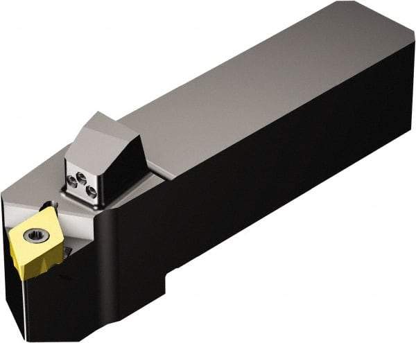 Sandvik Coromant - QS-TR-D..JCR/L..HP, Left Hand Cut, -3° Lead Angle, 19.05mm Shank Height x 19.05mm Shank Width, Neutral Rake Indexable Turning Toolholder - 111mm OAL, TR-DC1308 Insert Compatibility, Series CoroTurn TR - Industrial Tool & Supply