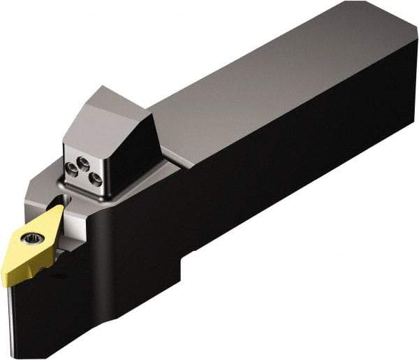 Sandvik Coromant - QS-TR-V..R/L..HP, Right Hand Cut, -3° Lead Angle, 25mm Shank Height x 25mm Shank Width, Neutral Rake Indexable Turning Toolholder - 128mm OAL, TR-VB1308 Insert Compatibility, Series CoroTurn TR - Industrial Tool & Supply