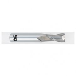 3/4 Dia. x 4 Overall Length 2-Flute .030 C/R Solid Carbide SE End Mill-Round Shank-Center Cutting-Uncoated - Industrial Tool & Supply