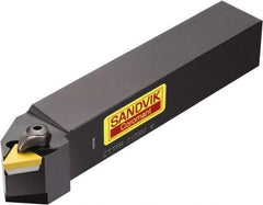 Sandvik Coromant - CTTPR/L, Right Hand Cut, 30° Lead Angle, 20mm Shank Height x 20mm Shank Width, Positive Rake Indexable Turning Toolholder - 125mm OAL, TPUN 16 03 08, TPU 322 Insert Compatibility, Series T-Max S - Industrial Tool & Supply