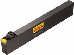 Sandvik Coromant - 177.9, Neutral Cut, 0° Lead Angle, 20mm Shank Height x 9mm Shank Width, Positive Rake Indexable Turning Toolholder - 120mm OAL, TPUN 11 03 04, TPU 221 Insert Compatibility, Series T-Max S - Industrial Tool & Supply