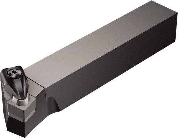 Sandvik Coromant - CSKNR/L, Right Hand Cut, 15° Lead Angle, 25mm Shank Height x 25mm Shank Width, Negative Rake Indexable Turning Toolholder - 153.05mm OAL, SNGN 12 07 08, SNG 452 Insert Compatibility, Series T-Max - Industrial Tool & Supply