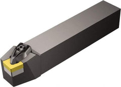 Sandvik Coromant - DCBNR/L, Left Hand Cut, 15° Lead Angle, 25mm Shank Height x 25mm Shank Width, Negative Rake Indexable Turning Toolholder - 150mm OAL, CNMG 12 04 08, CNMG 432 Insert Compatibility, Series T-Max P - Industrial Tool & Supply