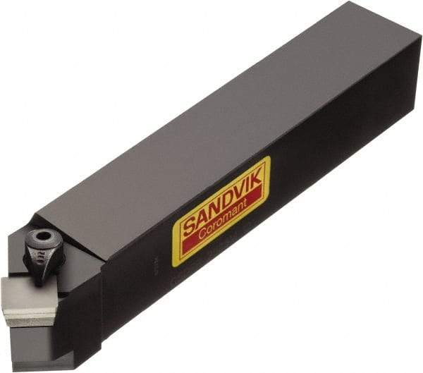 Sandvik Coromant - CSDPR/L, Left Hand Cut, 45° Lead Angle, 25mm Shank Height x 25mm Shank Width, Positive Rake Indexable Turning Toolholder - 150.02mm OAL, SPUN 12 03 08, SPU 422 Insert Compatibility, Series T-Max S - Industrial Tool & Supply