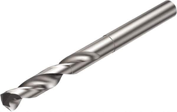 Sandvik Coromant - 7.96mm 135° Solid Carbide Jobber Drill - Uncoated, Right Hand Cut, Cylindrical Shank, 81mm OAL - Industrial Tool & Supply