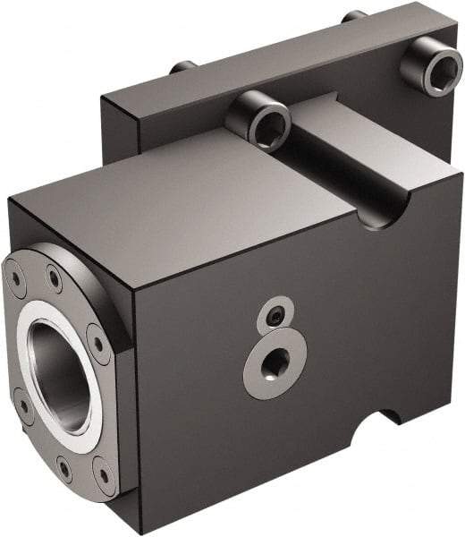 Sandvik Coromant - Left Hand Cut, C6 Modular Connection, Adapter/Mount Lathe Modular Clamping Unit - 63mm Square Shank Diam, 4.764" OAL, Through Coolant - Exact Industrial Supply