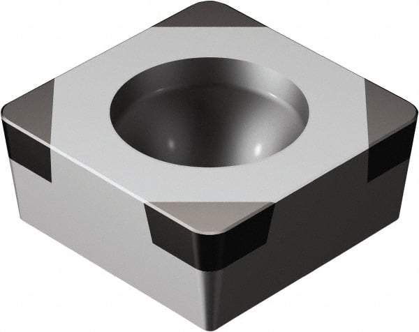 Sandvik Coromant - SCGW32.52 Grade 7025 CBN Turning Insert - 90° Square, 3/8" Inscr Circle, 5/32" Thick, 1/32" Corner Radius - Industrial Tool & Supply