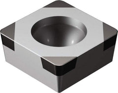 Sandvik Coromant - SCGW32.52 Grade 7025 CBN Turning Insert - 90° Square, 3/8" Inscr Circle, 5/32" Thick, 1/32" Corner Radius - Industrial Tool & Supply