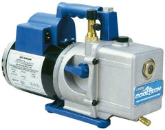 OTC - 6 CFM Automotive Vacuum Pump - 20 µ, 15 oz Oil Capacity, 2 Stages, 1/2 hp, 115 Volt - Industrial Tool & Supply