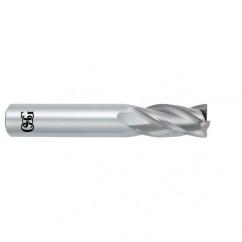 5/8 Dia. x 3-1/2 Overall Length 4-Flute .020 C/R Solid Carbide SE End Mill-Round Shank-Center Cutting-Uncoated - Industrial Tool & Supply