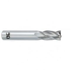 3/8 Dia. x 2-1/2 Overall Length 4-Flute .030 C/R Solid Carbide SE End Mill-Round Shank-Center Cutting-Uncoated - Industrial Tool & Supply