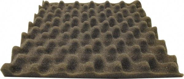 Singer Safety - 27" Long x 54" Wide, Polyester Polyurethane Convoluted Foam - Dept of Transportation MVSS #302, Underwriters Laboratories UL94 #HF-1 Specification, Charcoal Gray - Industrial Tool & Supply