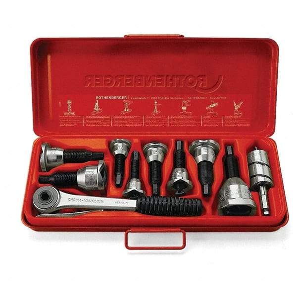 Rothenberger - Pullers, Extractors & Specialty Wrenches Type: Tee Extractor Set Capacity: 1/2; 5/8; 7/8; 1-1/8 (Inch) - Industrial Tool & Supply