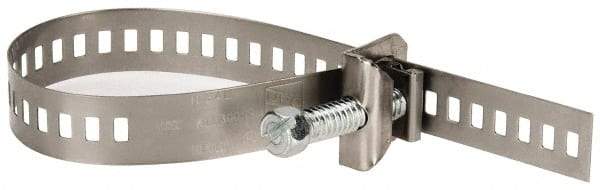 IDEAL TRIDON - SAE Size 32, 11/16 to 2-5/8" Diam, Stainless Steel Double Lock Hose Worm Drive Clamp - Material Grade 301 - Industrial Tool & Supply
