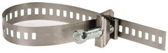 IDEAL TRIDON - SAE Size 32, 11/16 to 2-5/8" Diam, Stainless Steel Double Lock Hose Worm Drive Clamp - Material Grade 301 - Industrial Tool & Supply