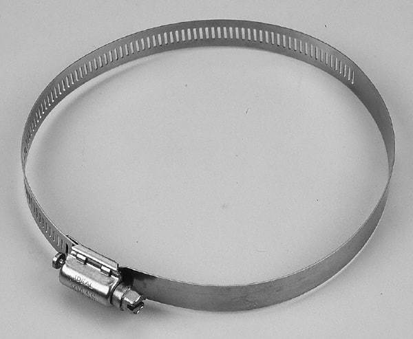 IDEAL TRIDON - SAE Size 348, 19-3/8 to 22-1/4" Diam, Stainless Steel Quick Engagement Hose Worm Drive Clamp - Material Grade 304 - Industrial Tool & Supply