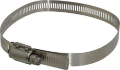 IDEAL TRIDON - SAE Size 80, 2-7/16 to 5-1/2" Diam, Stainless Steel Quick Engagement Hose Worm Drive Clamp - Material Grade 304 - Industrial Tool & Supply