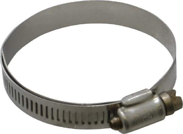 IDEAL TRIDON - SAE Size 36, 1-13/16 to 2-3/4" Diam, Stainless Steel Lined Worm Drive Clamp - Material Grade 316 - Industrial Tool & Supply
