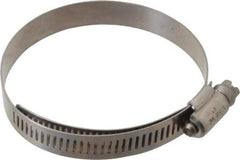 IDEAL TRIDON - SAE Size 40, 2-1/16 to 3" Diam, Stainless Steel Lined Worm Drive Clamp - Material Grade 316 - Industrial Tool & Supply