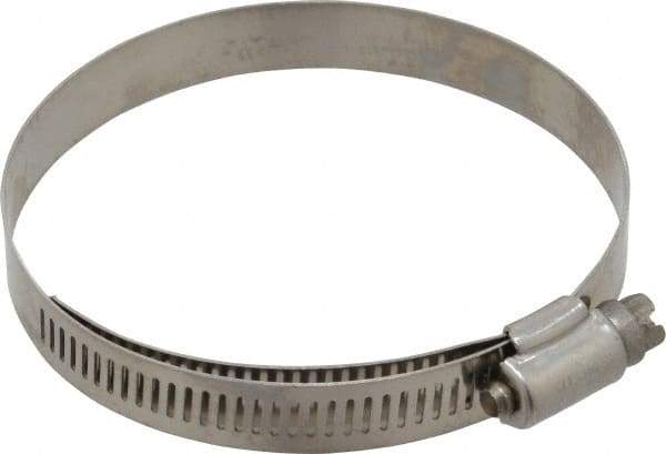 IDEAL TRIDON - SAE Size 48, 2-9/16 to 3-1/2" Diam, Stainless Steel Lined Worm Drive Clamp - Material Grade 316 - Industrial Tool & Supply