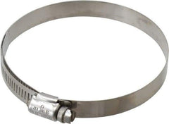 IDEAL TRIDON - SAE Size 56, 3-1/16 to 4" Diam, Stainless Steel Lined Worm Drive Clamp - Material Grade 316 - Industrial Tool & Supply