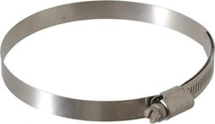 IDEAL TRIDON - SAE Size 64, 3-9/16 to 4-1/2" Diam, Stainless Steel Lined Worm Drive Clamp - Material Grade 316 - Industrial Tool & Supply