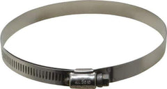 IDEAL TRIDON - SAE Size 72, 4-1/16 to 5" Diam, Stainless Steel Lined Worm Drive Clamp - Material Grade 316 - Industrial Tool & Supply
