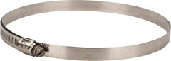 IDEAL TRIDON - SAE Size 96, 5-9/16 to 6-1/2" Diam, Stainless Steel Lined Worm Drive Clamp - Material Grade 316 - Industrial Tool & Supply