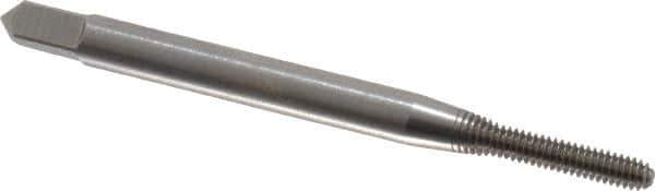 Balax - #2-56 UNC H4 Thread Limit Bottoming Thread Forming Tap - High Speed Steel, Bright Finish, 1-3/4" OAL, 7/16" Thread Length, Right Hand Thread, Series BXB - Exact Industrial Supply
