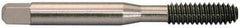 Balax - 3/8-24 UNF H8 Thread Limit Bottoming Thread Forming Tap - High Speed Steel, Bright Finish, 2-15/16" OAL, 1-1/4" Thread Length, Right Hand Thread, Series BXB - Exact Industrial Supply