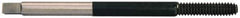 Balax - 1/4-20 UNC H8 Bright Finish High Speed Steel Thread Forming Extension Tap - Bottoming Chamfer, 6" OAL, 1" Thread Length, 2B Class of Fit, Series BXEXT - Exact Industrial Supply