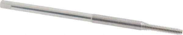 Balax - #4-40 UNC H3 Bright Finish High Speed Steel Thread Forming Extension Tap - Bottoming Chamfer, 3" OAL, 9/16" Thread Length, 3B Class of Fit, Series BXEXT - Exact Industrial Supply