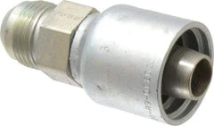Parker - 1-1/16-12 Male JIC 37D Flare Steel Hydraulic Hose Male Rigid Fitting - -12 Hose Size, 3/4" Hose Diam, Series 43 - Industrial Tool & Supply