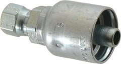 Parker - 1/4 Thread Hydraulic Hose Fitting - -6 Hose Size, 3/8" Hose Diam - Industrial Tool & Supply