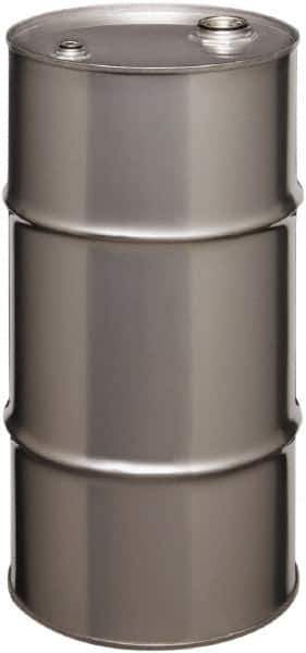 Made in USA - 16 Gallon Cylindrical Stainless Steel Tight Head Drum - 27" High x 14" Diam - Industrial Tool & Supply