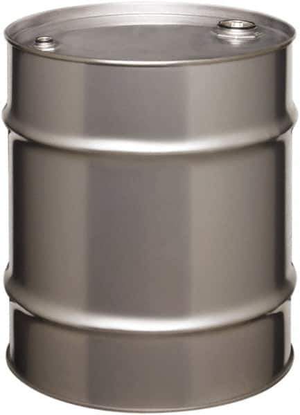 Made in USA - 20 Gallon Cylindrical Stainless Steel Tight Head Drum - 19-1/4" High x 18-1/4" Diam - Industrial Tool & Supply