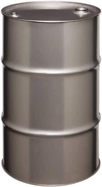 Made in USA - 30 Gallon Cylindrical Stainless Steel Tight Head Drum - 27-1/2" High x 18-1/4" Diam - Industrial Tool & Supply