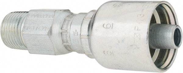 Parker - 3/8 Thread Hydraulic Hose Fitting - -6 Hose Size, 3/8" Hose Diam - Industrial Tool & Supply