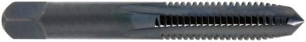 OSG - M8x0.75 Metric Fine 2B 4 Flute Bright Finish High Speed Steel Straight Flute Standard Hand Tap - Plug, Right Hand Thread, 62mm OAL, 20mm Thread Length, Oversize - Exact Industrial Supply