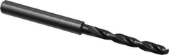 Guhring - 4.3mm 140° Solid Carbide Jobber Drill - FIREX Finish, Right Hand Cut, Spiral Flute, Straight Shank, 74mm OAL, SU Point - Industrial Tool & Supply