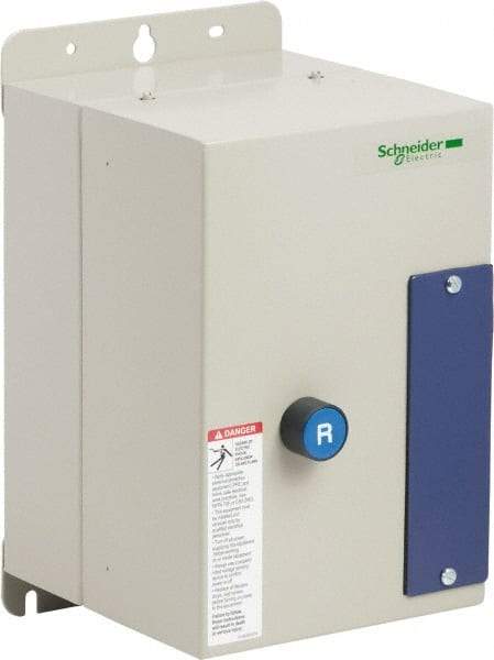 Schneider Electric - 3 Pole, 12 Amp, 120 Coil VAC, Nonreversible Enclosed IEC Motor Starter - 1 Phase Hp: 0.5 at 120 VAC, 2 at 240 VAC, 3 Phase Hp: 10 at 575 VAC, 3 at 208 VAC, 3 at 230 VAC, 7.5 at 460 VAC - Industrial Tool & Supply