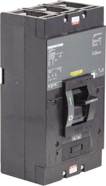 Square D - 225 Amp, 600 V, 3 Pole, Panel Mount Molded Case Circuit Breaker - Magnetic Trip, Multiple Breaking Capacity Ratings - Industrial Tool & Supply