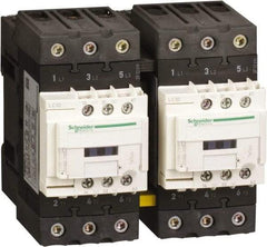 Schneider Electric - 3 Pole, 120 Coil VAC at 50 Hz and 120 Coil VAC at 60 Hz, 40 Amp, IEC Contactor - 1 Phase hp: 3 hp (115), 5 hp (230/240), 3 Phase hp: 10 hp (200/208), 10 hp (230/240), 30 hp (460/480), 30 hp (575/600) - Industrial Tool & Supply