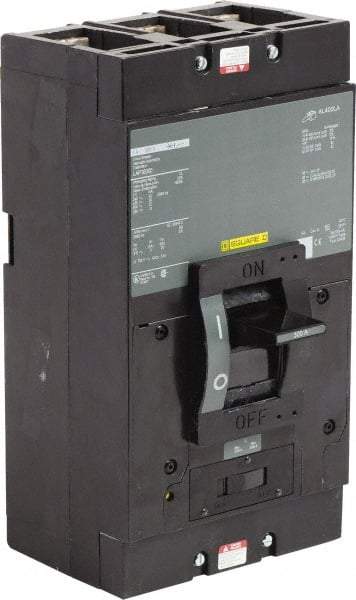 Square D - 300 Amp, 600 V, 3 Pole, Panel Mount Molded Case Circuit Breaker - Thermal Magnetic Trip, Multiple Breaking Capacity Ratings - Industrial Tool & Supply