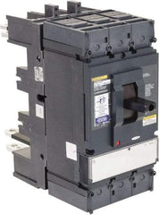 Square D - 600 Volt, 400 Amp, Automatic Molded Case Switch - 3, 4 Pole, 100 at 480 VAC kA Interrupting Rating, Plug In Connection, 5.51 Inch Wide x 1 Inch Deep x 13.38 Inch High - Industrial Tool & Supply