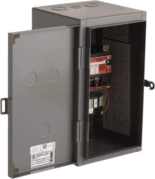 Square D - 1 NEMA Rated, 2 Pole, Mechanically Held Lighting Contactor - 60 A (Tungsten), 110 VAC at 50 Hz, 120 VAC at 60 Hz - Industrial Tool & Supply
