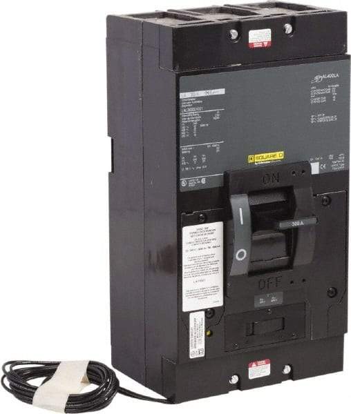 Square D - 300 Amp, 600 V, 3 Pole, Panel Mount Molded Case Circuit Breaker - Thermal Magnetic Trip, Multiple Breaking Capacity Ratings - Industrial Tool & Supply